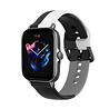 Strap-it® Strap-it Amazfit GTS 3 triple sport band (zwart-wit-grijs) Strap-it® Strap-it Amazfit GTS 3 triple sport band (zwart-wit-grijs)
