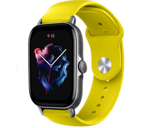 Strap-it® Amazfit GTS 3 sport band (geel)