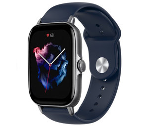 Strap-it® Amazfit GTS 3 sport band (donkerblauw)