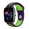 Strap-it® Strap-it Amazfit GTS 3 sport band (paars/groen) Strap-it® Strap-it Amazfit GTS 3 sport band (paars/groen)