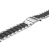Strap-it® Strap-it Amazfit GTR 2 stalen band (zilver/zwart) Strap-it® Strap-it Amazfit GTR 2 stalen band (zilver/zwart)