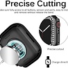 Strap-it® Strap-it Apple Watch 7/8/9 Diamond PC hard case 41mm (zwart) Strap-it® Strap-it Apple Watch 7/8/9 Diamond PC hard case 41mm (zwart)