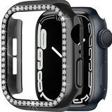 Strap-it® Apple Watch 7/8/9 Diamond PC hard case 45mm (zwart)