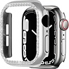 Strap-it® Strap-it Apple Watch 7 Diamond PC hard case 45mm (zilver) Strap-it® Strap-it Apple Watch 7 Diamond PC hard case 45mm (zilver)