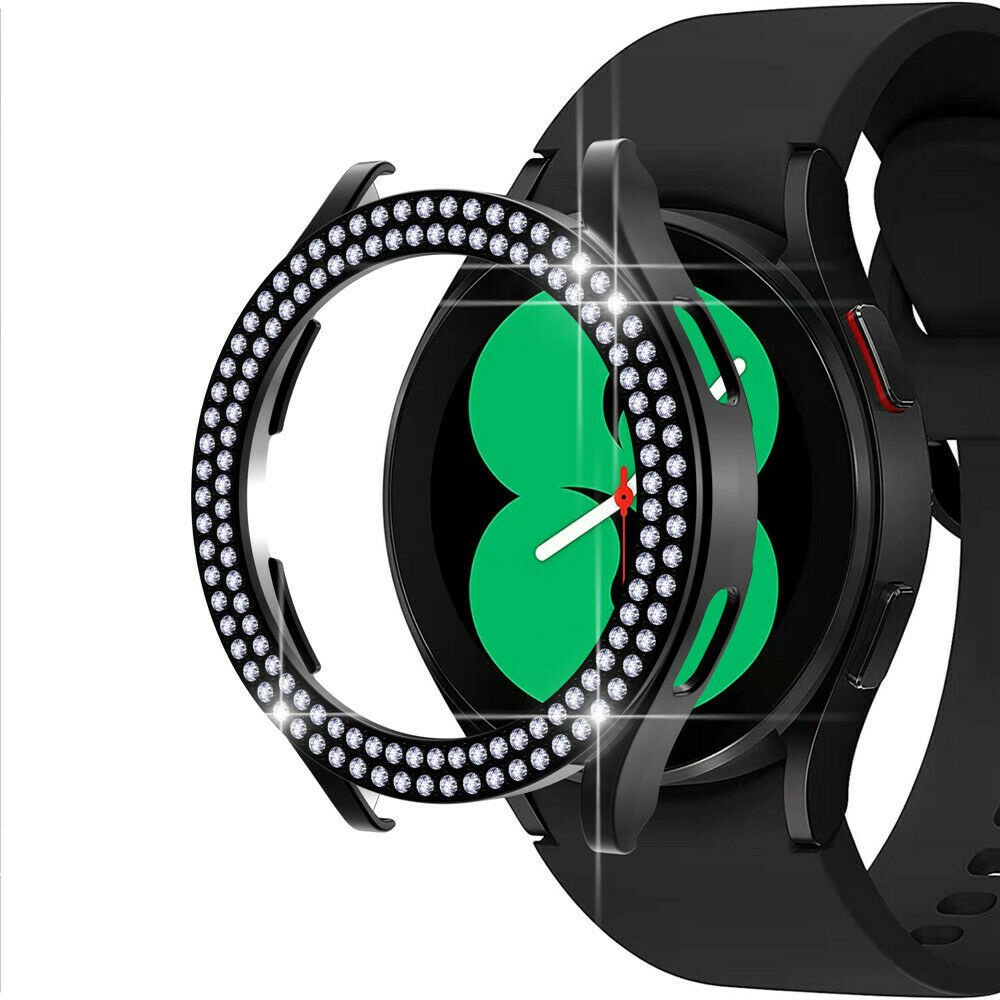 Strap-it® Strap-it Samsung Galaxy Watch 4 - 40mm Diamond PC hard case (zwart) Strap-it® Strap-it Samsung Galaxy Watch 4 - 40mm Diamond PC hard case (zwart)