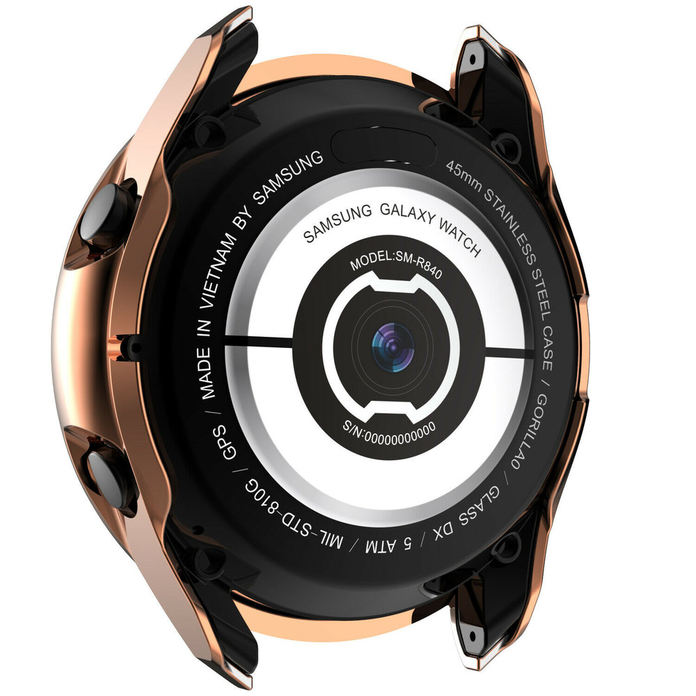 Strap-it® Strap-it Samsung Galaxy Watch 3 41mm Diamond PC hard case (rosé goud)