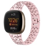 Strap-it® Pink Diamond Fitbit Versa 3 bandje