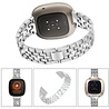 Strap-it® Strap-it Silver Diamond Fitbit Sense bandje Strap-it® Strap-it Silver Diamond Fitbit Sense bandje