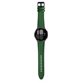 Strap-it® Samsung Galaxy Watch 4 - 40mm hybrid leren bandje (groen)