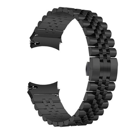 Strap-it® Strap-it Samsung Galaxy Watch 4 Classic 42mm Jubilee stalen band (zwart)