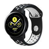 Strap-it® Samsung Galaxy Watch Active sport band (zwart/wit)