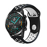 Strap-it® Strap-it Huawei Watch GT sport band (zwart/wit) Strap-it® Strap-it Huawei Watch GT sport band (zwart/wit)