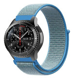 Strap-it® Samsung Galaxy Watch 46mm nylon band (blauw)