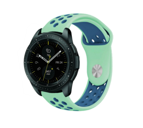 Strap-it® Samsung Galaxy Watch sport band 42mm (aqua/blauw)