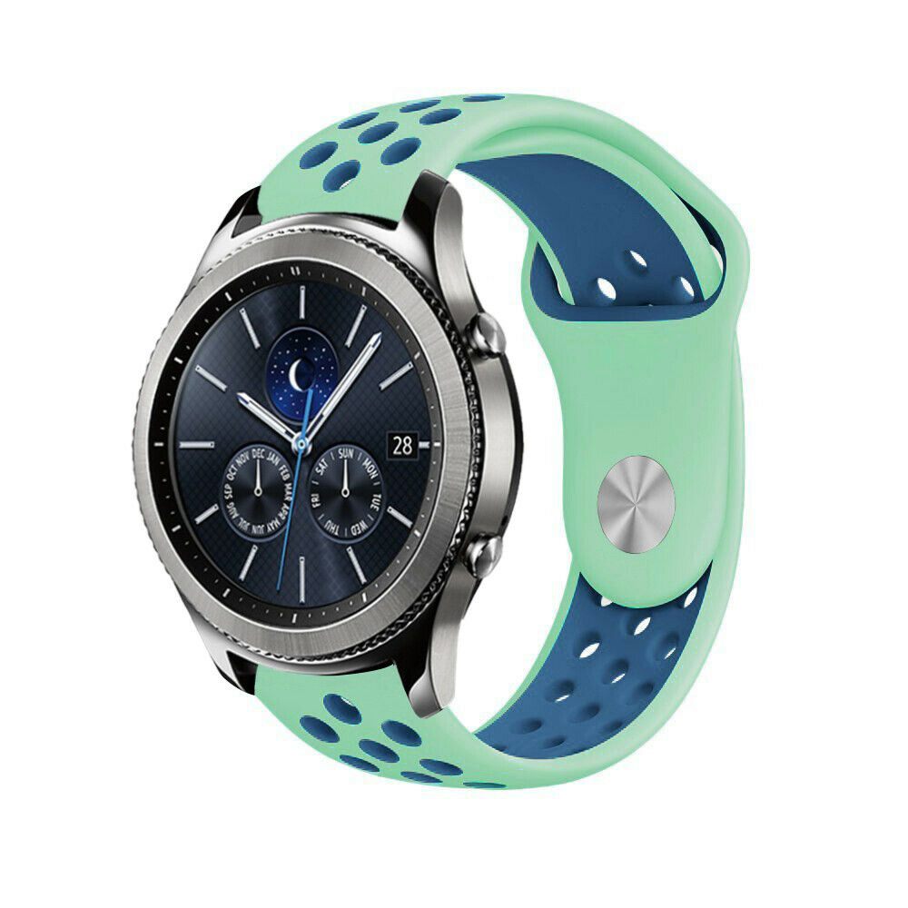 Strap-it® Strap-it Samsung Gear S3 sport band (aqua/blauw)