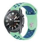 Strap-it® Strap-it Samsung Galaxy Watch 3 sport band 45mm (aqua/blauw)
