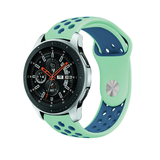 Strap-it® Samsung Galaxy Watch sport band 46mm (aqua/blauw) Strap-it® Samsung Galaxy Watch sport band 46mm (aqua/blauw)