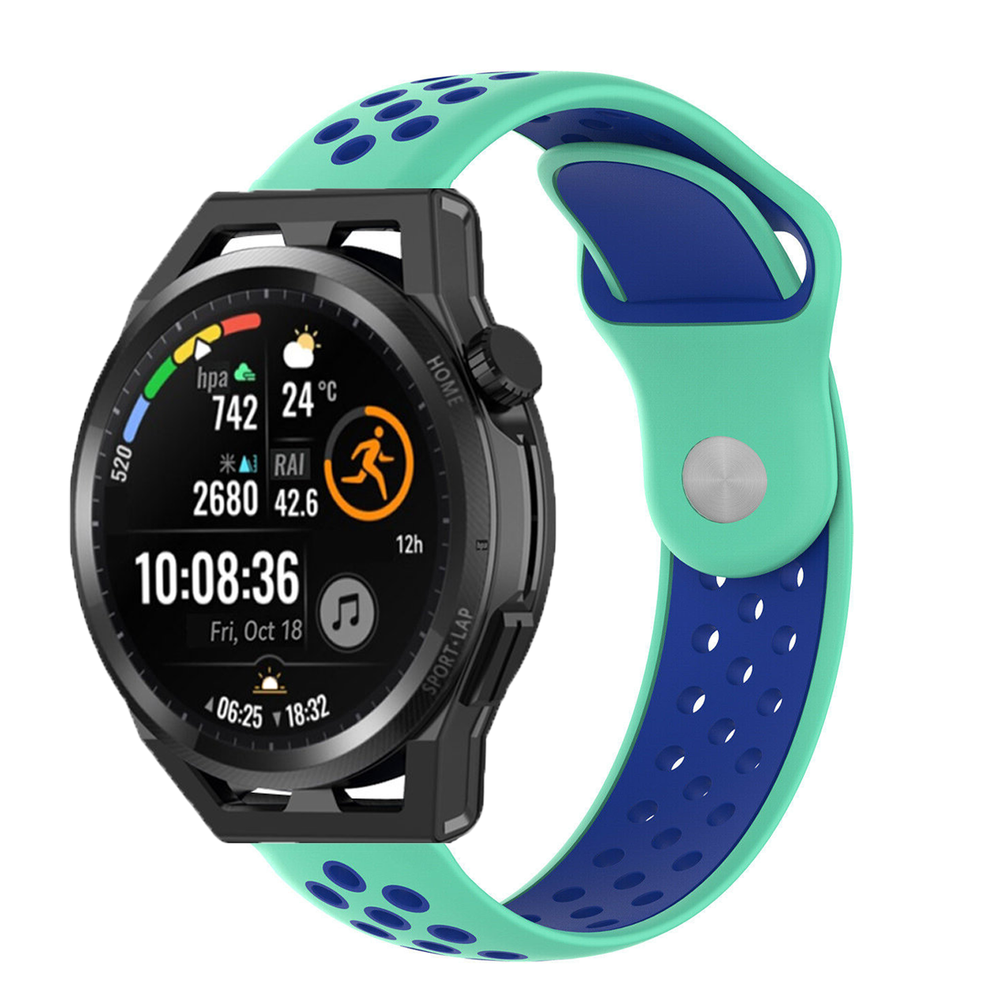 Strap-it® Strap-it Huawei Watch GT Runner sport band (aqua/blauw)