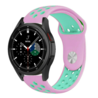 Strap-it® Strap-it Samsung Galaxy Watch 4 Classic 46mm sport band (roze/aqua) Strap-it® Strap-it Samsung Galaxy Watch 4 Classic 46mm sport band (roze/aqua)