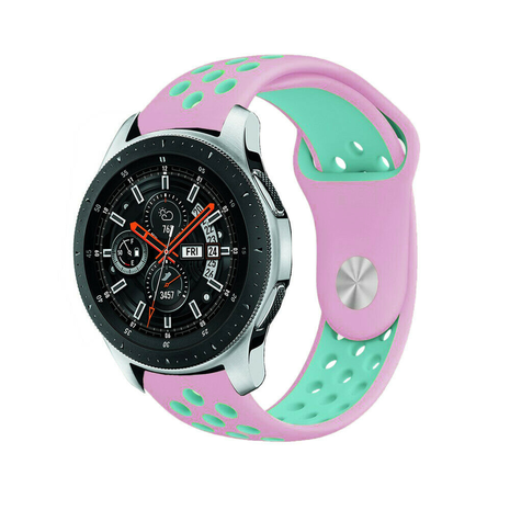 Strap-it® Strap-it Samsung Galaxy Watch sport band 46mm (roze/aqua)