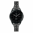 Strap-it® Strap-it Black Diamond Samsung Galaxy Watch 42mm bandje