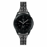 Strap-it® Black Diamond Samsung Galaxy Watch 42mm bandje Strap-it® Black Diamond Samsung Galaxy Watch 42mm bandje