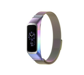 Strap-it® Samsung Galaxy Fit 2 Milanese band (regenboog) Strap-it® Samsung Galaxy Fit 2 Milanese band (regenboog)