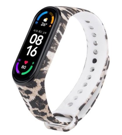 Strap-it® Strap-it Lucky Leopard Xiaomi Mi Band 5 / 6 bandje