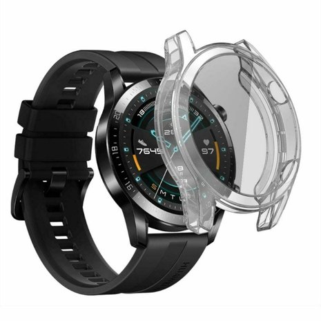 Strap-it® Strap-it Huawei Watch GT 2 46mm TPU case (transparant)
