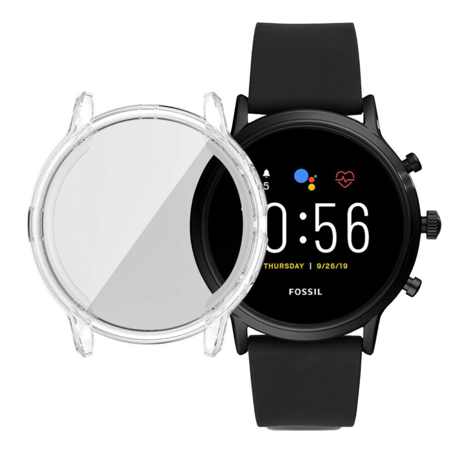 Fossil Gen 5 TPU case transparant Smartwatchbanden