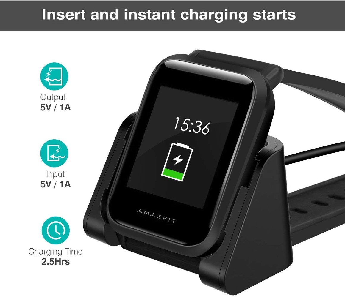 Strap-it® Strap-it Xiaomi Amazfit Bip (Lite) oplader / oplaadkabel