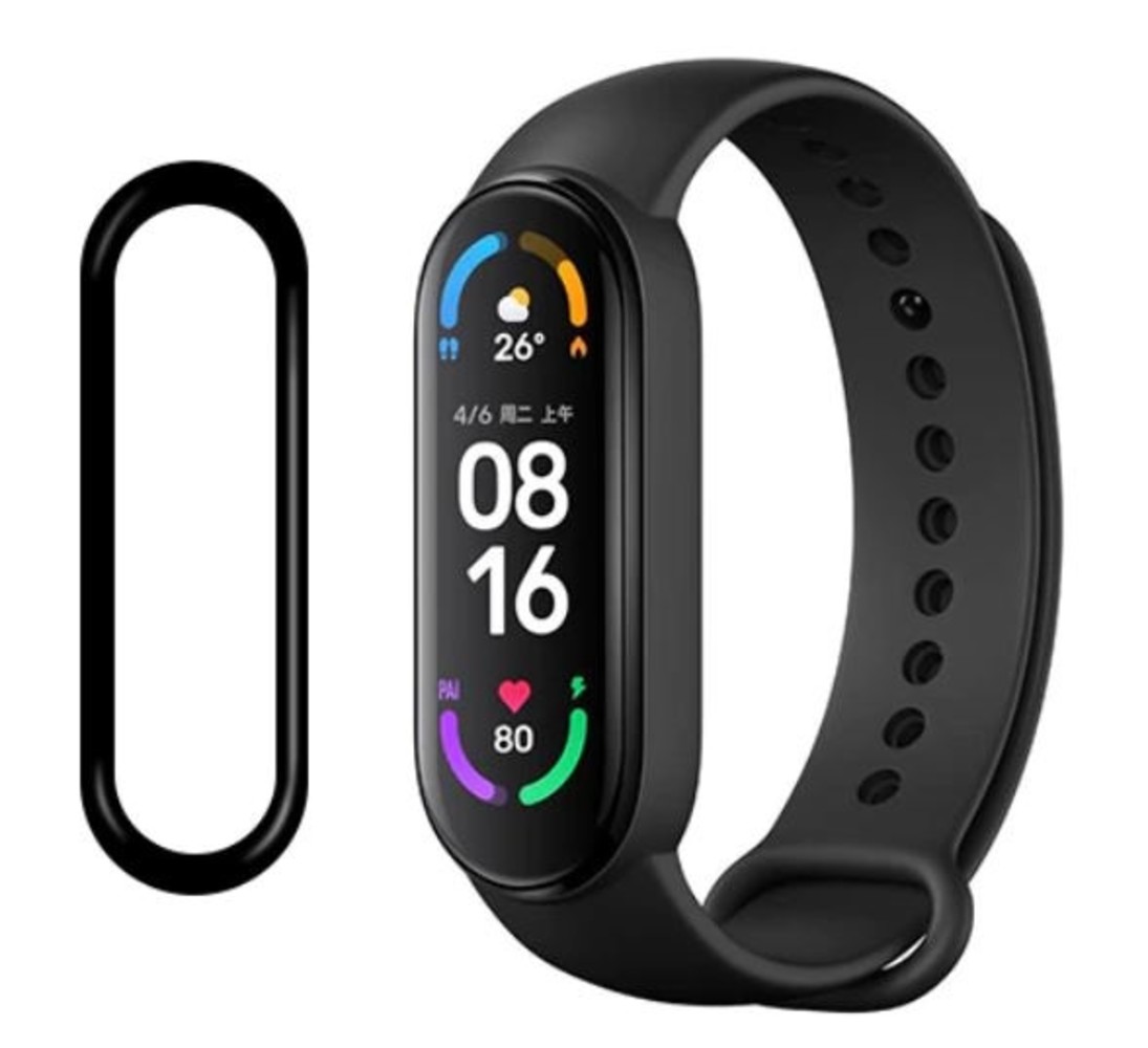 Strap-it® Strap-it Xiaomi Mi Band 6 screen protector full cover