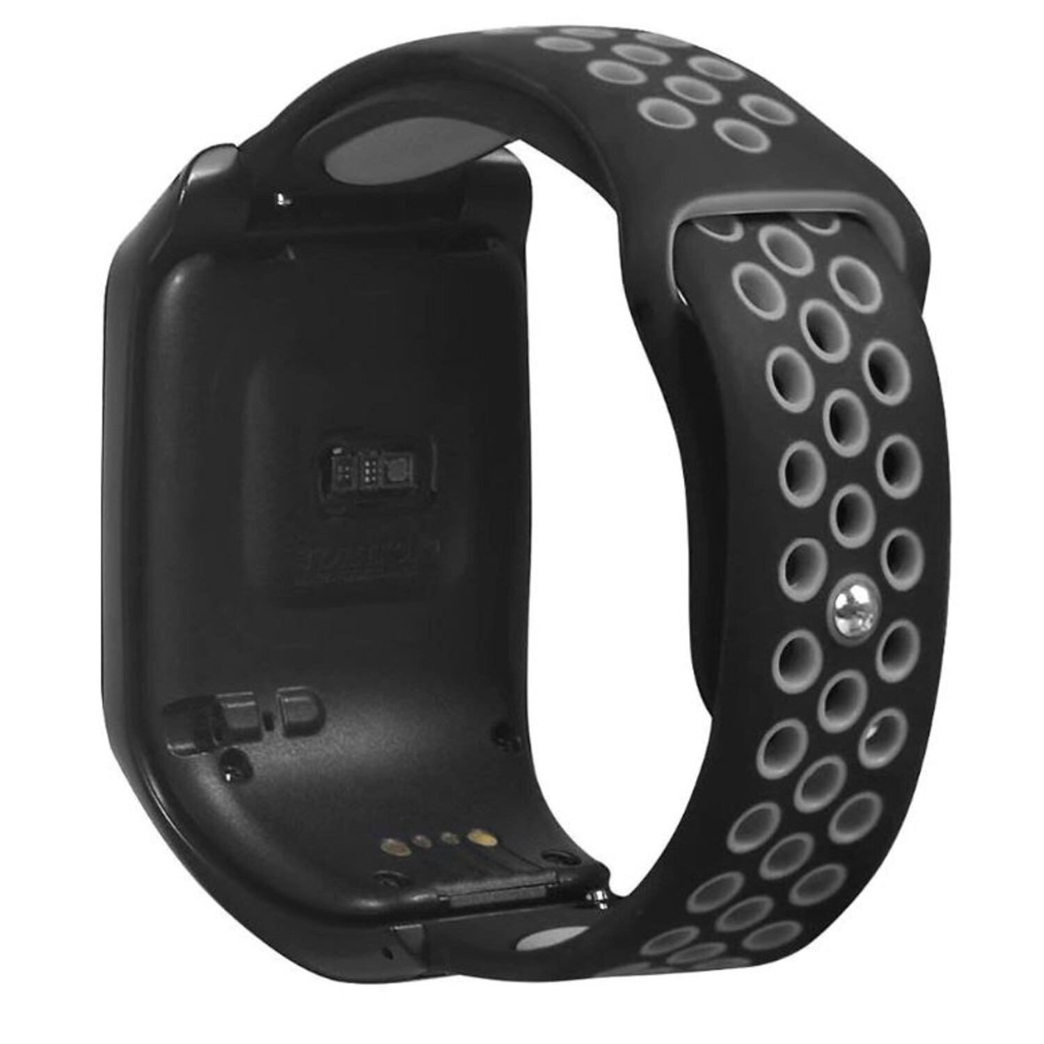 Strap it Strap it TomTom Adventurer sport bandje zwart grijs