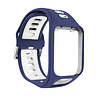 Strap-it® Strap-it TomTom Runner 3 sport gesp bandje (blauw/wit) Strap-it® Strap-it TomTom Runner 3 sport gesp bandje (blauw/wit)