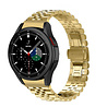 Strap-it® Strap-it Samsung Galaxy Watch 4 Classic 46mm Jubilee stalen band (goud) Strap-it® Strap-it Samsung Galaxy Watch 4 Classic 46mm Jubilee stalen band (goud)