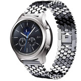 Strap-it® Samsung Gear S3 stalen vis band (zwart) Strap-it® Samsung Gear S3 stalen vis band (zwart)