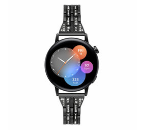 Strap-it® Black Diamond Huawei Watch GT 3 42mm bandje