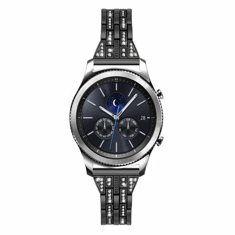 Strap-it® Strap-it Black Diamond Samsung Gear S3 bandje