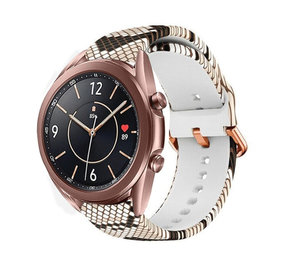 Strap-it® Sneaky Snake Samsung Galaxy Watch 3 41mm bandje Strap-it® Sneaky Snake Samsung Galaxy Watch 3 41mm bandje