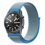 Strap-it® Samsung Galaxy Watch 3 45mm nylon band (blauw)