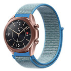 Strap-it® Strap-it Samsung Galaxy Watch 3 - 41mm nylon bandje (blauw)