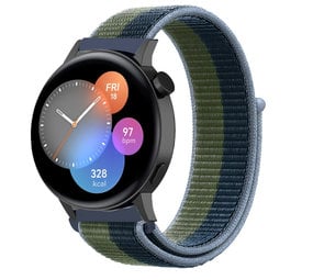 Strap-it® Huawei Watch GT 3 42mm nylon band (moss green)