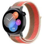 Strap-it® Huawei Watch GT 3 42mm nylon band (pink pomelo)