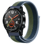 Strap-it® Huawei Watch GT 2 nylon band (moss green)