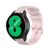 Strap-it® Samsung Galaxy Watch 4 44mm Luxe Siliconen bandje (roze)