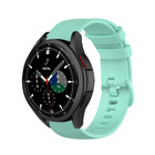 Strap-it® Strap-it Samsung Galaxy Watch 4 Classic 42mm Luxe Siliconen bandje (Aqua)