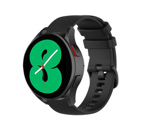 Strap-it® Samsung Galaxy Watch 4 40mm Luxe Siliconen bandje (zwart)