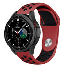 Strap-it® Strap-it Samsung Galaxy Watch 4 Classic 46mm sport band (rood/zwart)