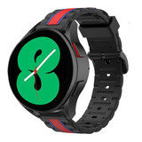 Strap-it® Samsung Galaxy Watch 4 40mm Special Edition Band (zwart/rood)