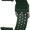 Strap-it® Strap-it Samsung Galaxy Watch 3 - 41mm siliconen bandje met gaatjes (legergroen) Strap-it® Strap-it Samsung Galaxy Watch 3 - 41mm siliconen bandje met gaatjes (legergroen)